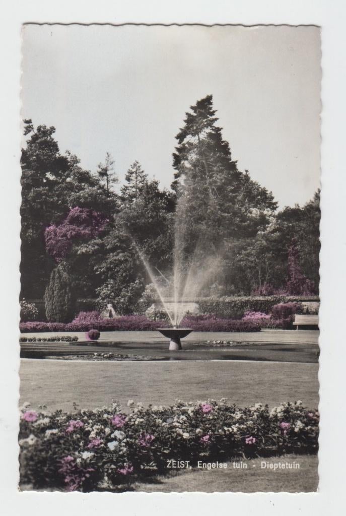 160 Zeist 1961 Engelse tuin Dieptetuin 1961 B16, Verzenden, 1960 tot 1980, Gelopen, Utrecht