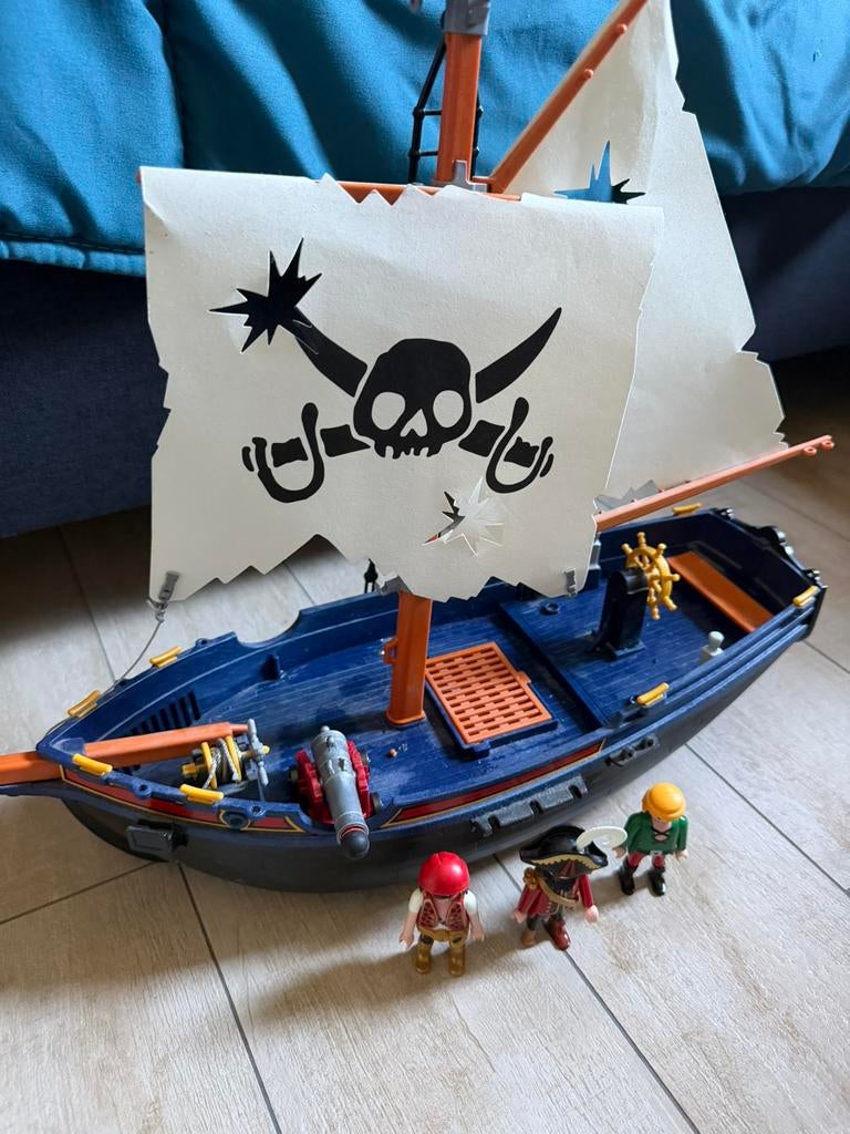 PLAYMOBIL Piratenschip, Ophalen, Gebruikt