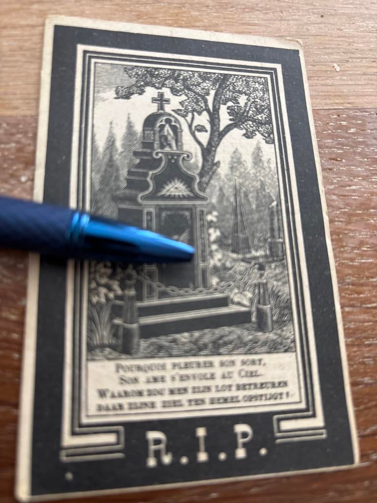 Berg van den Sjoerd 1839 Parrega 1899 Blauwhuis x Gerritsma, Verzamelen, Bidprentjes en Rouwkaarten, Ophalen of Verzenden, Bidprentje