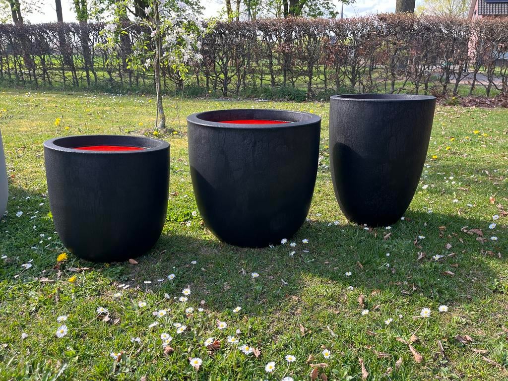 Capi bloempotten, Tuin en Terras, Bloempotten, Kunststof, Gebruikt, Rond, Tuin