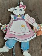 4 houten ( Paas) trekpoppen van Midwest, Ophalen of Verzenden, Gebruikt