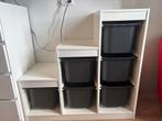 Ikea Trofast kast wit met 6 zwarte bakken, Ophalen, Gebruikt, Kast