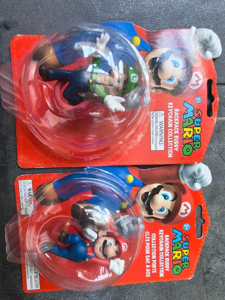 Super Mario Backpack Buddy Sleutelhangers - Mario & Luigi, Ophalen of Verzenden
