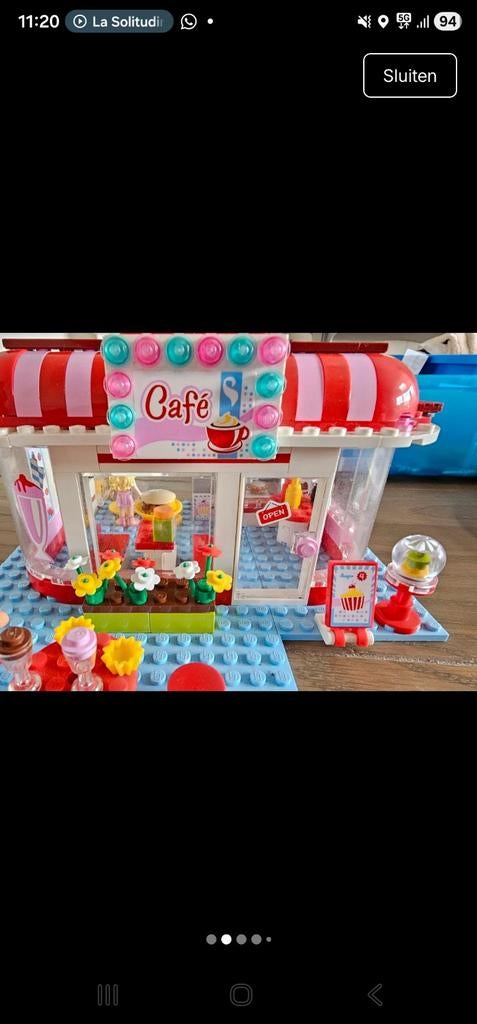 Lego Friends 3061 City Park Café, Kinderen en Baby's, Speelgoed | Duplo en Lego, Gebruikt, Lego, Complete set, Ophalen of Verzenden
