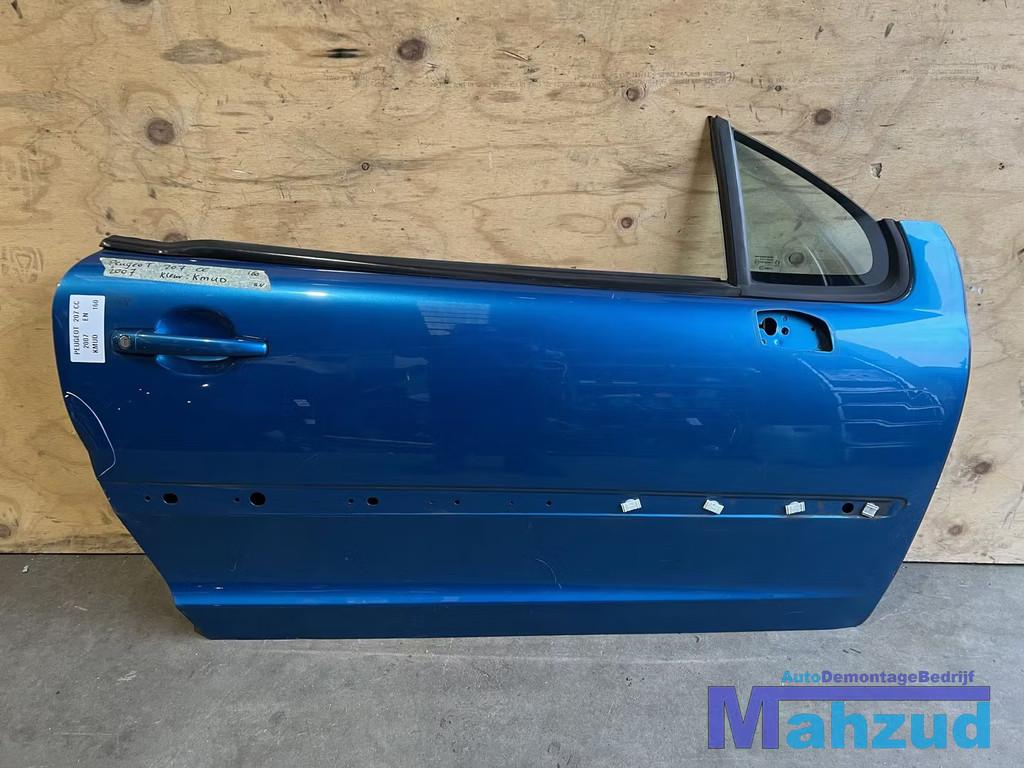 PEUGEOT 207 CC BLAUW KMUD rechts deur portier 2007-2015, Auto-onderdelen, Carrosserie en Plaatwerk, Taurusavenue 1
2132 LS  Hoofddorp, NL