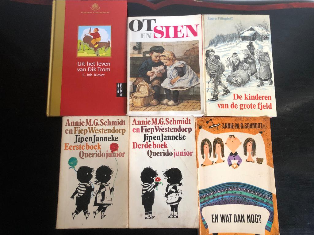 Set van 6 kinderboeken Dik Trom, Ot en Sien, Jip en Janneke, Boeken, Ophalen of Verzenden, Gelezen, Fictie algemeen