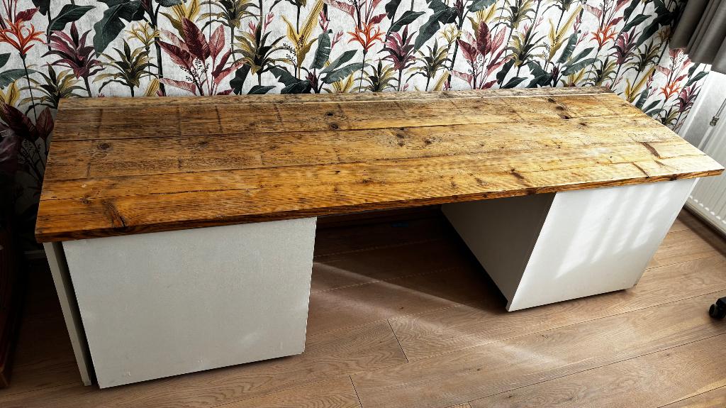 Kindermeubel met opbergboxen, Kinderen en Baby's, Kinderkamer | Tafels en Stoelen, Ophalen, Gebruikt, Tafel(s)