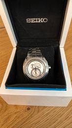 Seiko kinetic chronograph  7L22, Ophalen, Gebruikt, Staal, Polshorloge