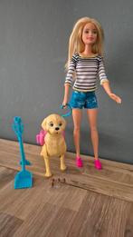 Barbie met hond en accessoires, Ophalen of Verzenden