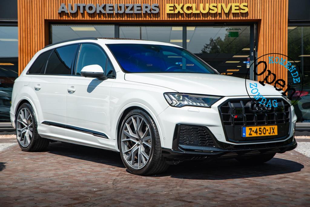 Audi Q7 4.0 TFSI SQ7 quattro B&O 360 Camera Stoelvent. Lucht, Auto's, Audi, Automaat, 2175 kg, Gebruikt, 507 pk