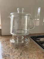 Douwe Egberts theepot met warmhoudplaatje., Ophalen, Zo goed als nieuw