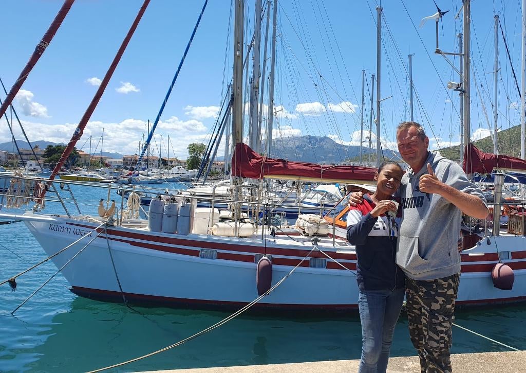 Zeiljacht op Sardinië, Ophalen, Gebruikt, Staal, Diesel