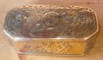 Mooi antiek koperen tabaks doosje, Ophalen of Verzenden, Koper