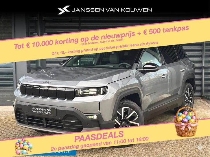Jeep Compass First Edition 74 kWh Nieuwe Compass / Nu Leverb, Auto's, Jeep, Bedrijf, Te koop, Compass, 360° camera, ABS, Achteruitrijcamera