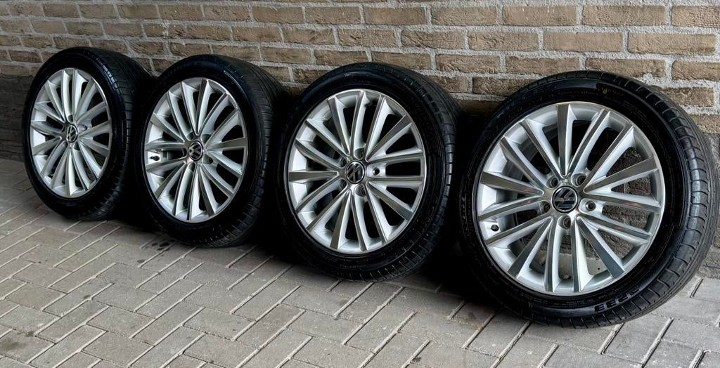 ZGAN 5x112 17 inch Org VW Queensland velgen Achilles banden, Gebruikt, Banden en Velgen, 17 inch, Personenwagen