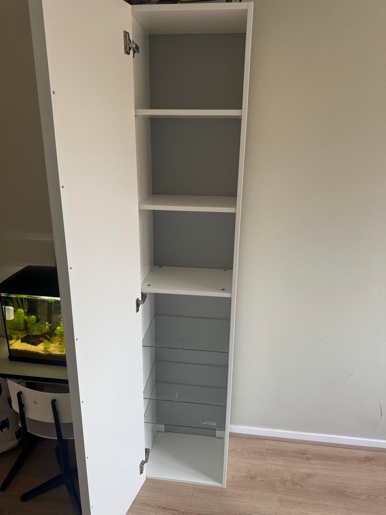 Glanzende witte badkamerkast ikea goodmorgon, Ophalen of Verzenden