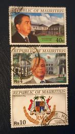 Mauritius 1992 ,3 pzs proclamation, Verzenden, Overige landen, Gestempeld