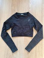 Sporttop zwart/grijs Gymshark, Ophalen of Verzenden, Maat 34 (XS) of kleiner, Grijs, Fitness of Aerobics