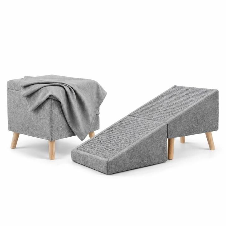 Hondenramp - Opklapbare hondenhelling - poef - voetenbank, Dieren en Toebehoren, Honden-accessoires, Nieuw, Ophalen of Verzenden