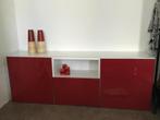 Ikea Besta dressoir met glasplaat, Gebruikt, Glas, 150 tot 200 cm, Scandinavisch