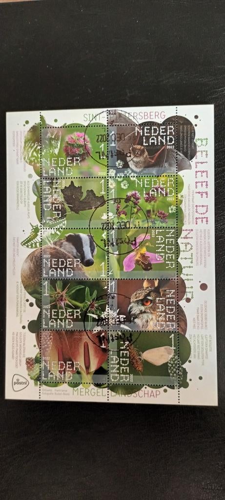 PRACHTIG VELLETJE BELEEF DE NATUUR GESTEMPELD NEDERLAND, Ophalen of Verzenden