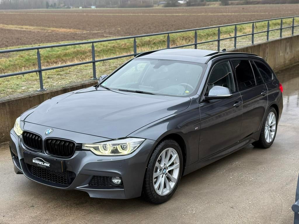 BMW 3-Serie M-Sport 320i 184pk Aut 2017 Grijs NAP✅, Auto's, 1998 cc, Achterwielaandrijving, 1800 kg, Zwart