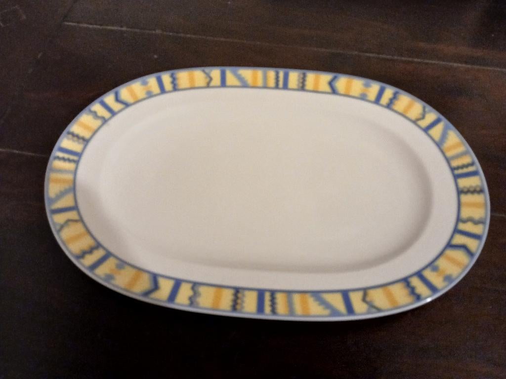 Villeroy en Boch Bali Look ovale schaal van porselein, Huis en Inrichting, Keuken | Servies, Ophalen of Verzenden, Overige stijlen