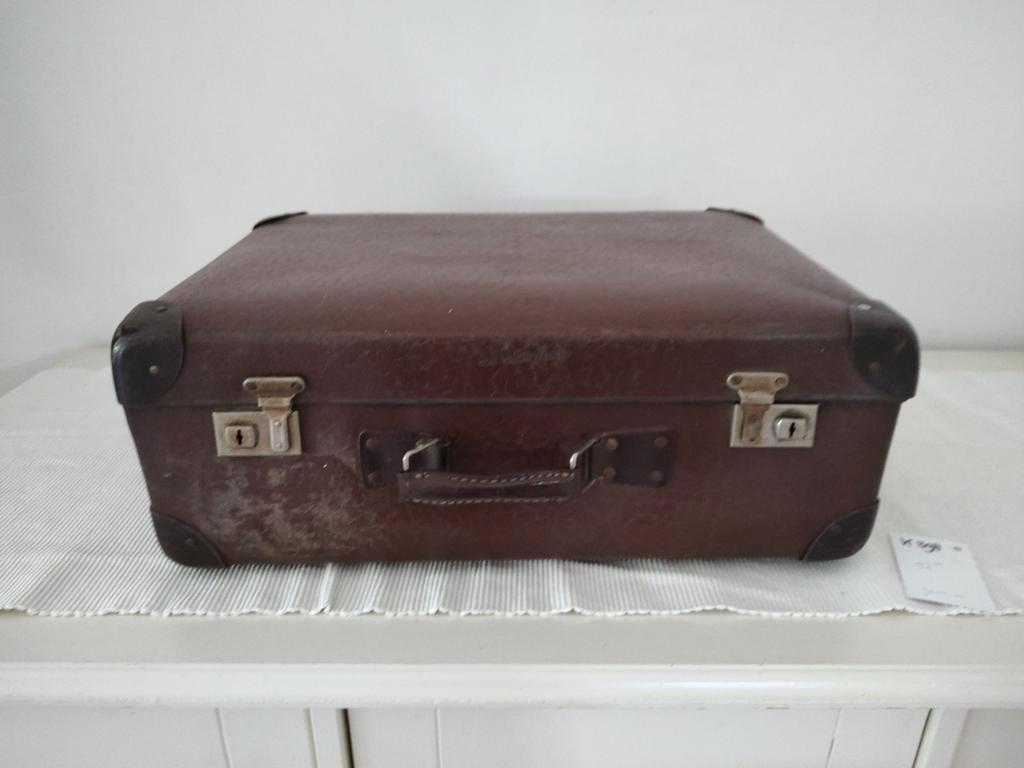 K398 VINTAGE jaren 40 koffer VULCAN FIBRE, Overige materialen, Gebruikt, -, -