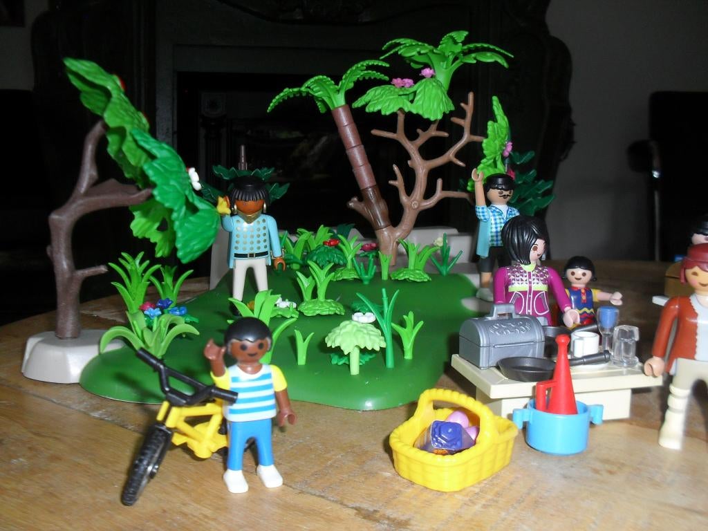 Playmobil rommelmarkt in het park setje no 40, Ophalen of Verzenden, Zo goed als nieuw, Los playmobil