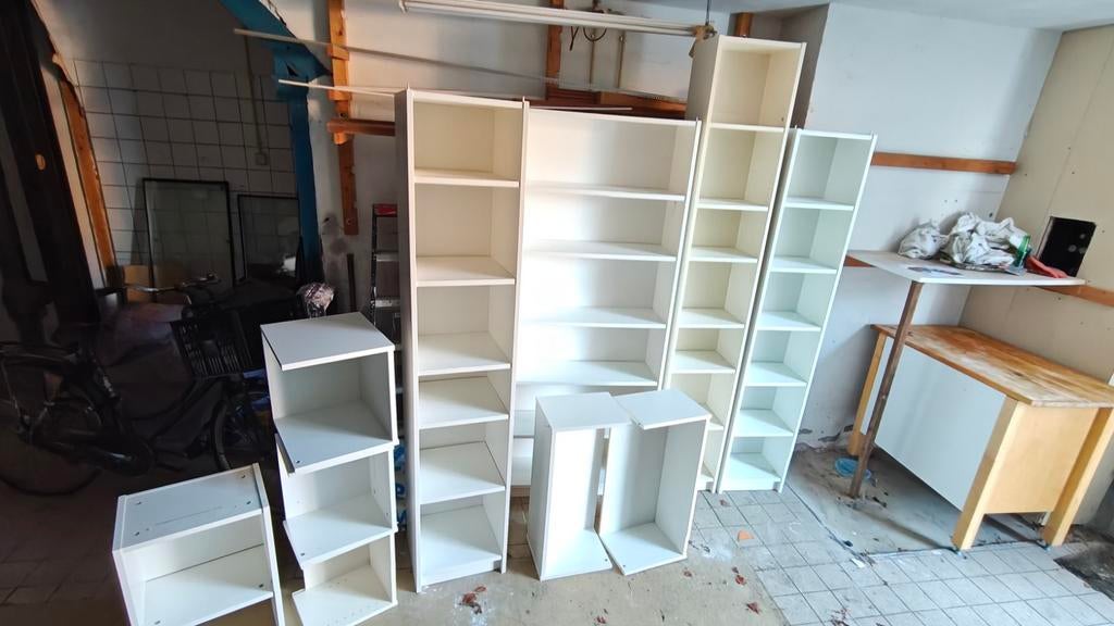 Verzameling Billy kasten, moeten zsm weg!, Huis en Inrichting, Woonaccessoires | Cd- en Dvd-rekken, Ophalen, Hout, Cd's of Dvd's