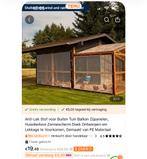 Plastic zij paneel 4x4 voor oa terras veranda kippenhok, Ophalen of Verzenden, Zo goed als nieuw