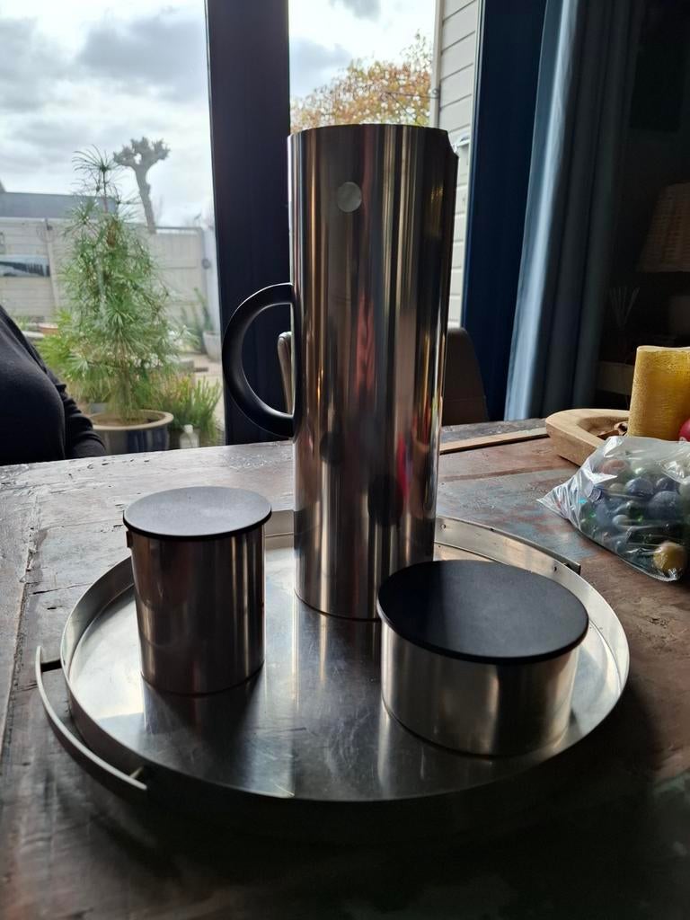 Stelton set met dienblad, kan en twee potjes, Ophalen