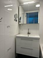 IKEA Badkamermeubel wastafel, kraan, spiegelkast, 80cm breed, Huis en Inrichting, Badkamer | Badkamermeubels, Ophalen, 50 tot 100 cm