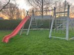 Speeltoestel met glijbaan, schommel ( kapot) en klimnet, Kinderen en Baby's, Speelgoed | Buiten | Speeltoestellen, Ophalen, Gebruikt