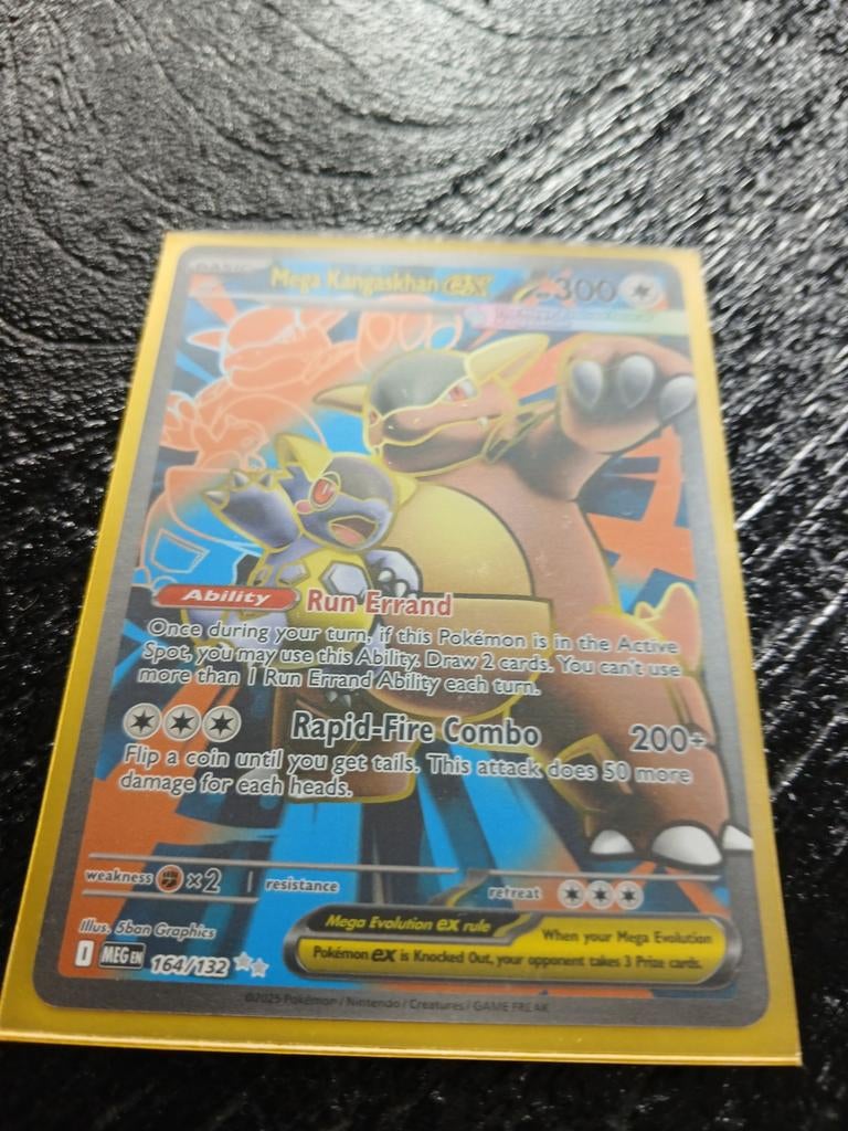 Mega Kangaskhan EX Pokémon Kaart, Ophalen of Verzenden, Nieuw, Losse kaart, Foil