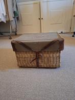 Grote oude mand in zeer mooie staat 50x46x34, Gebruikt, Mand, Ophalen of Verzenden, Riet