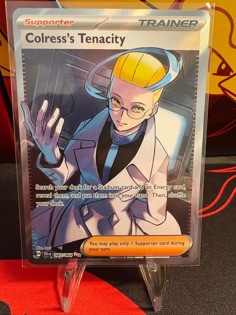 Colress's Tenacity Trainer kaart Pokémon, Ophalen of Verzenden, Zo goed als nieuw, Overige typen