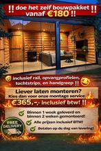 Glazen schuifwanden tbv veranda,overkapping, tuinhuis, Tuin en Terras, Ophalen of Verzenden, Nieuw, Veranda