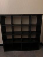 IKEA Kallax vakkenkast 4x4 - Zwartbruin, Ophalen, Met plank(en), Kunststof, 100 tot 150 cm