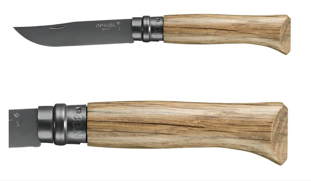 Opinel No. 08 Black Oak zakmes / mes ..nieuw.., Ophalen of Verzenden, Nieuw