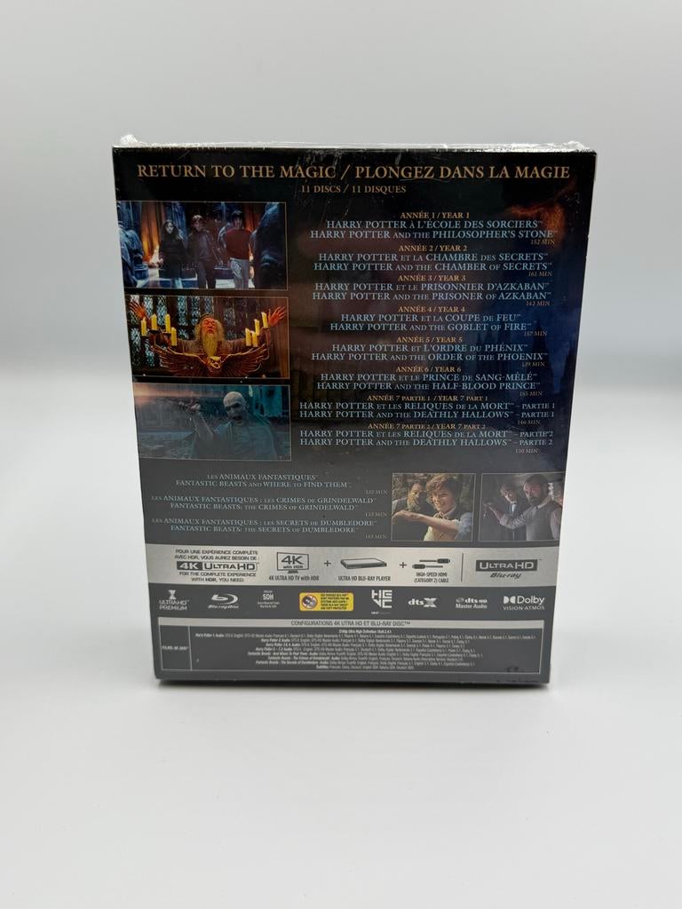 Harry Potter & Fantastic Beasts Collection 11 Films 4K UHD, Cd's en Dvd's, Blu-ray, Verzenden, ., Boxset, Science Fiction en Fantasy