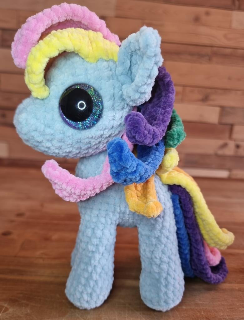 My little pony 'Rainbow Dash', knuffel handmade, Ophalen of Verzenden, Nieuw, Overige typen