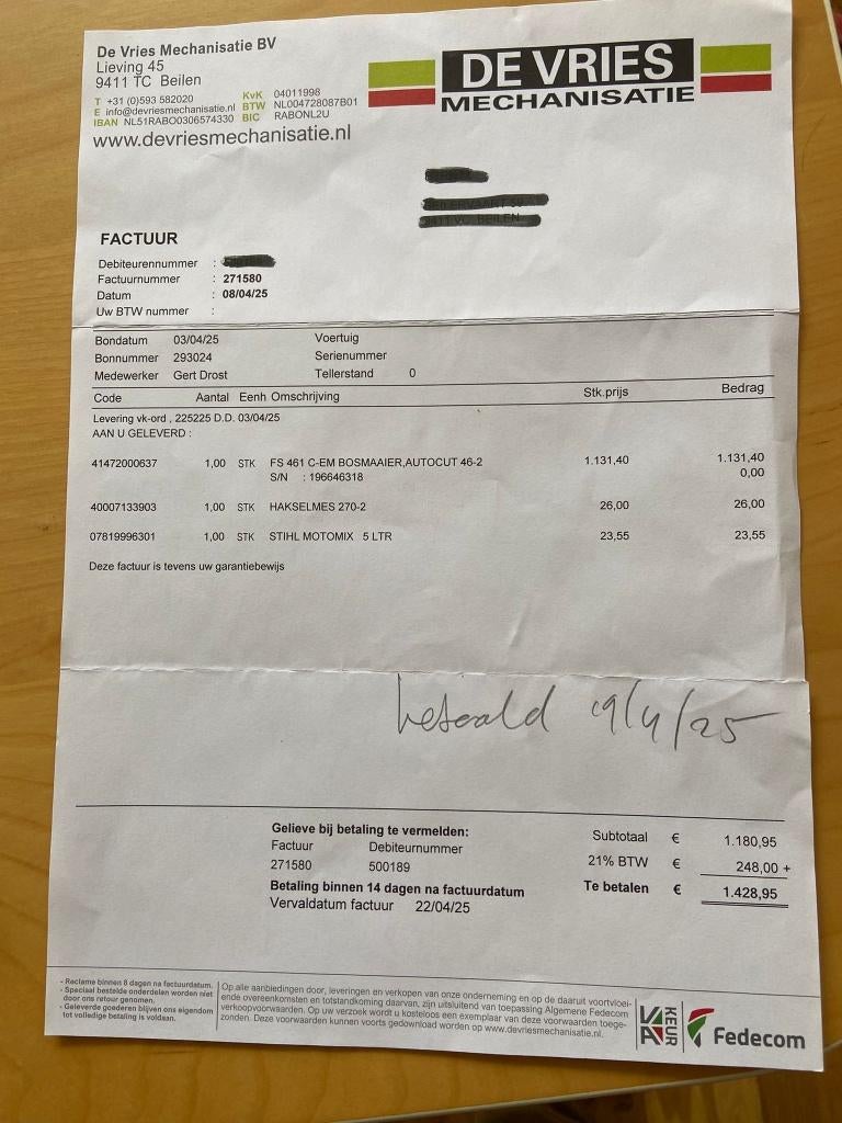 Stihl bosmaaier, Ophalen, Gebruikt, 10 tot 30 cm, Stihl