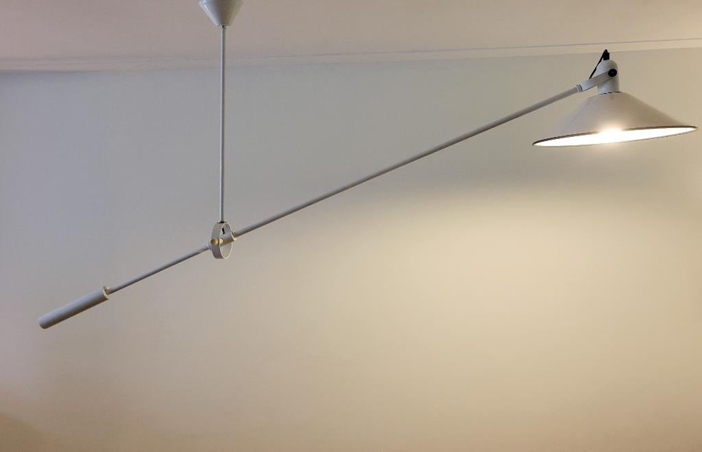 Vintage plafondlamp van J.J.M. Hoogervorst voor Anvia, Ophalen, Zo goed als nieuw, Dutch design, Vintage design, Mid Century Modern