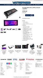 B2 Audio RIOT 1800.4 RGB 4 kanaals versterker 4 x 450WRMS, ., Nieuw, Ophalen of Verzenden, Plantevej 35, 2870 Dyssegaard, Denmark