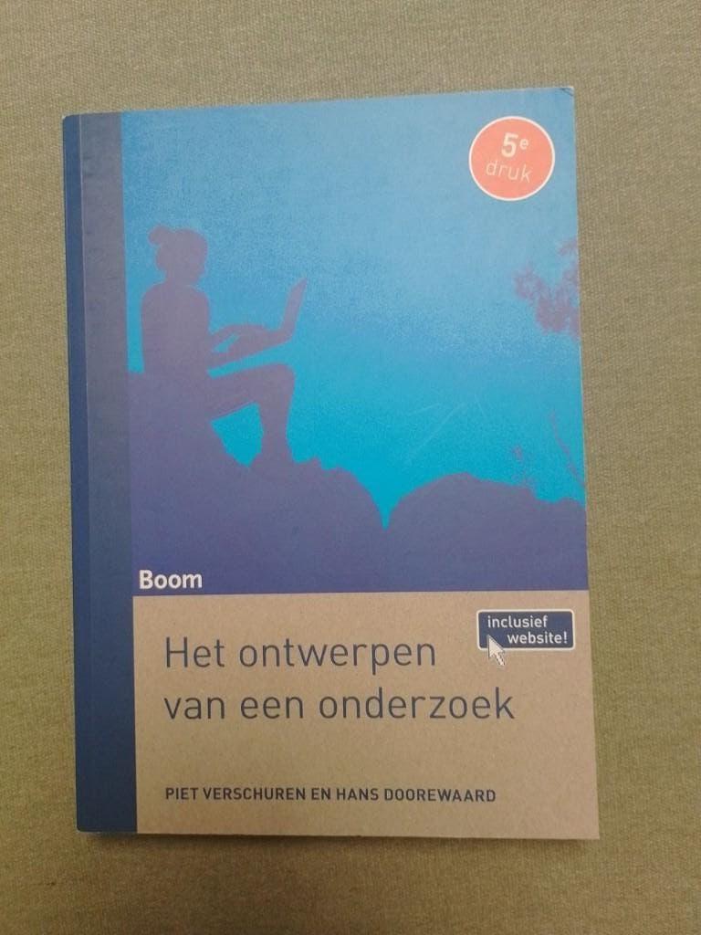 Het ontwerpen van een onderzoek - Verschuren en Doorewaard, Ophalen, Zo goed als nieuw, Natuurwetenschap