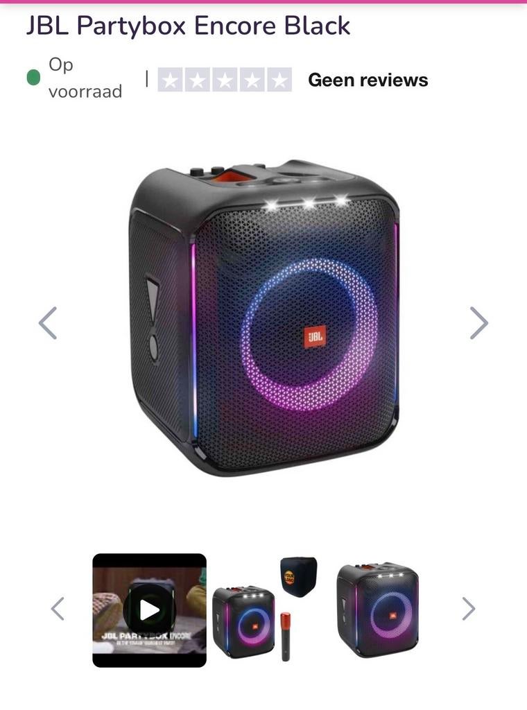 JBL Partybox Encore Black, Gebruikt, JBL, Overige typen, Ophalen of Verzenden