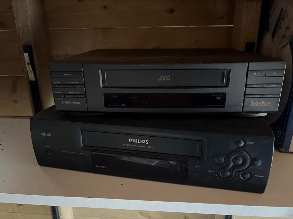 JVC en Philips videospelers, Ophalen, Gebruikt, VHS-speler of -recorder