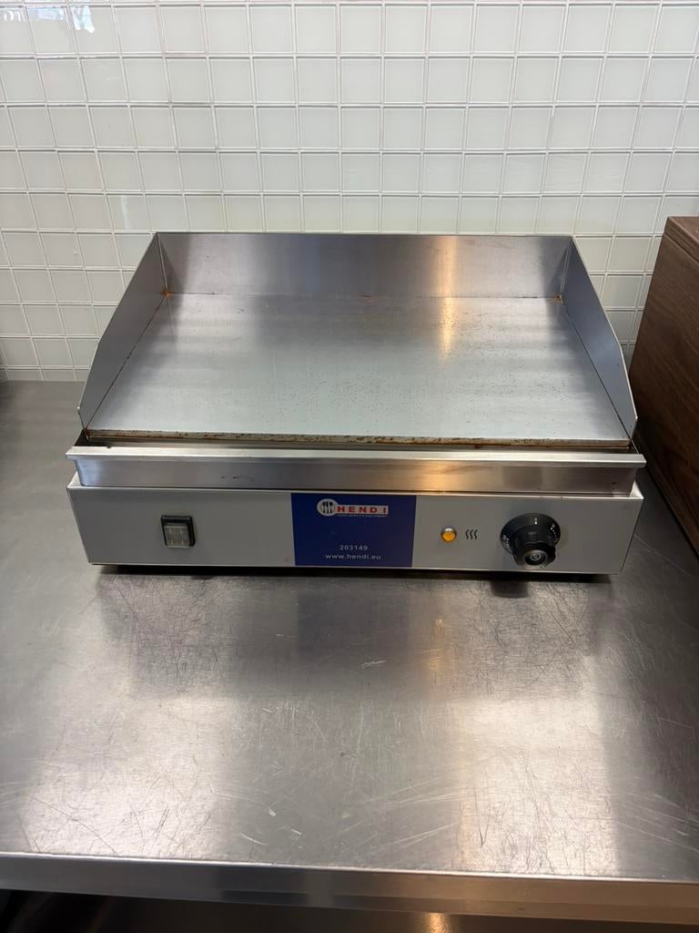 Hendi bakplaat teppanyaki, Huis en Inrichting, Ophalen, Hendi, Metaal, Grijs