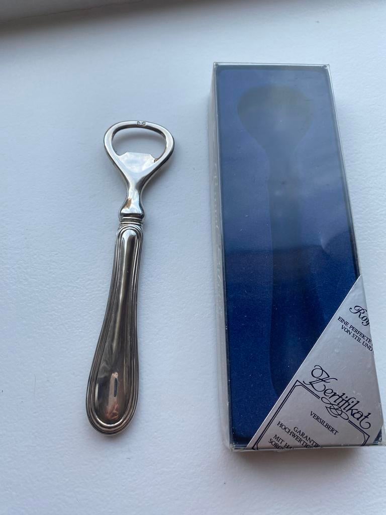 Royal Silver flesopener, gebruikt, Antiek en Kunst, Ophalen of Verzenden, Zilver
